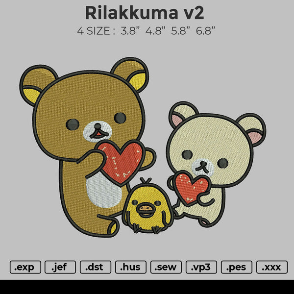 Rilakkuma V2 Embroidery