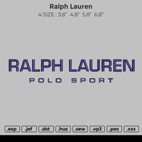 Ralph Lauren Embroidery