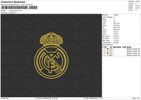 Madrid Gold Embroidery File 6 sizes