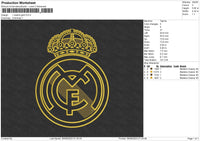 Madrid Gold Embroidery File 6 sizes