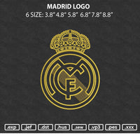 Madrid Gold Embroidery File 6 sizes