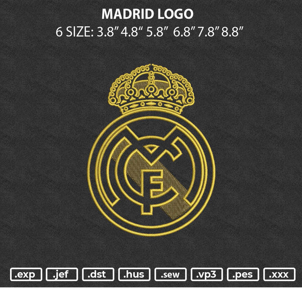 Madrid Gold Embroidery File 6 sizes