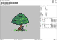 Robot Tree Embroidery File 6 sizes