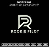 Rookie Pilot Embroidery File 6 sizes