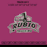 Truck 2011 Embroidery File 6 sizes