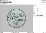 Rustic R Embroidery File 6 sizes