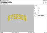 Ryerson Embroidery File 6 sizes