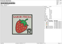 Sabor F Embroidery File 6 sizes