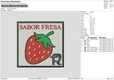 Sabor F Embroidery File 6 sizes