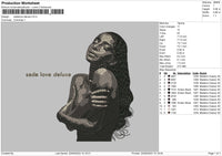 Sade Love embroidery File 6 sizes