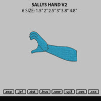 Sallys Hand Embroidery File 6 sizes