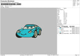 Sallycar v2 Embroidery File 6 sizes