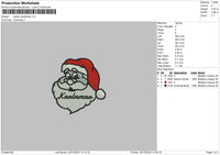 Santa 2410 Embroidery File 6 sizes