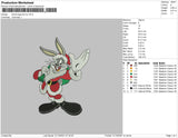 Santa Bugs Bunny Embroidery