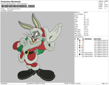 Santa Bugs Bunny Embroidery