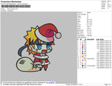 Santa Naruto Embroidery