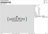 Sauce B Embroidery File 6 sizes