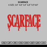 Scarface Embroidery File 6 sizes