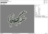 Scorpio Bnw Embroidery File 6 sizes