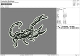 Scorpio Bnw Embroidery File 6 sizes