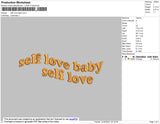 Self love baby v1 Embroidery