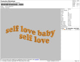 Self love baby v1 Embroidery