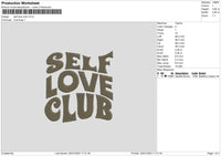 Selfclub Embroidery File 6 sizes