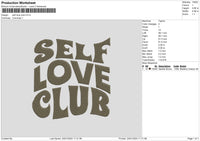 Selfclub Embroidery File 6 sizes