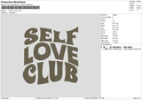 Selfclub Embroidery File 6 sizes