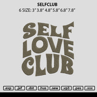 Selfclub Embroidery File 6 sizes