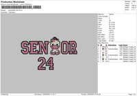 Seniorcow Embroidery File 6 sizes