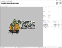 Sequoia Pacific Embroidery