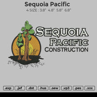 Sequoia Pacific Embroidery