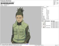 Shikamaru Stand Embroidery