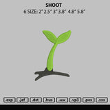 Shoot Embroidery File 6 sizes