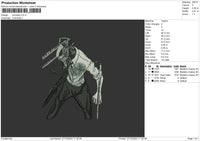 Shoutaro Bw Embroidery File 6 sizes