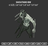 Shoutaro Bw Embroidery File 6 sizes