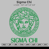 Sigma Chi Embroidery