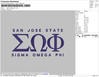 Sigma Omega Phi Embroidery