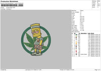 Simpsonleaf Embroidery File 6 sizes
