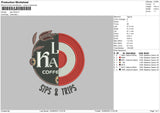 Sips Trips Embroidery File 6 sizes