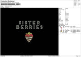 Sisterberries Embroidery File 6 sizes