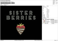 Sisterberries Embroidery File 6 sizes