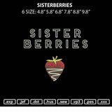 Sisterberries Embroidery File 6 sizes