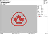 Skatte Canada Embroidery File 6 sizes