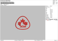 Skatte Canada Embroidery File 6 sizes