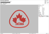 Skatte Canada Embroidery File 6 sizes