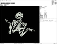 Skeleton v2 Embroidery