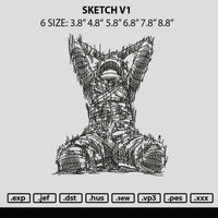 Sketch V1 Embroidery File