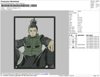 Shikamaru Rectangle Embroidery